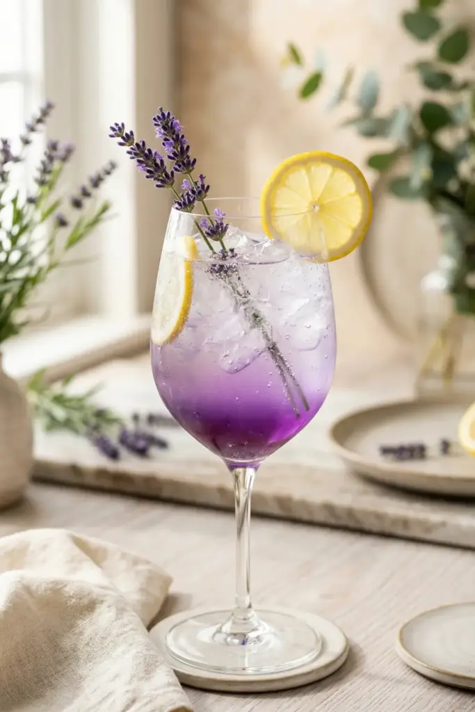 Lavender Lemonade Spritz (Mocktail)