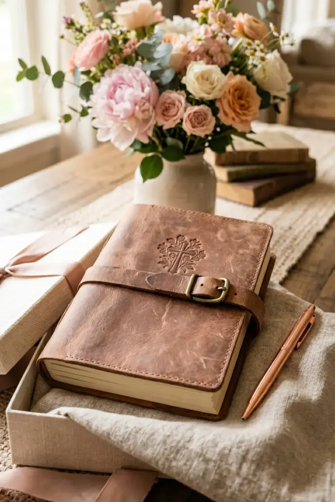 Leather Prayer Journal & Pen Set