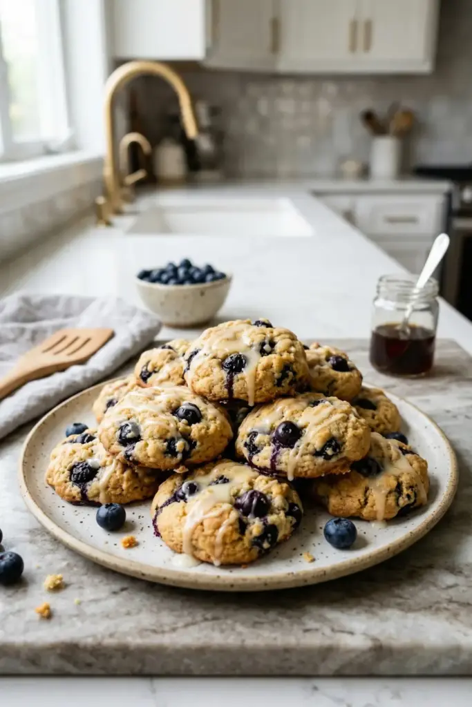 Lemon Blueberry Drop Cookies