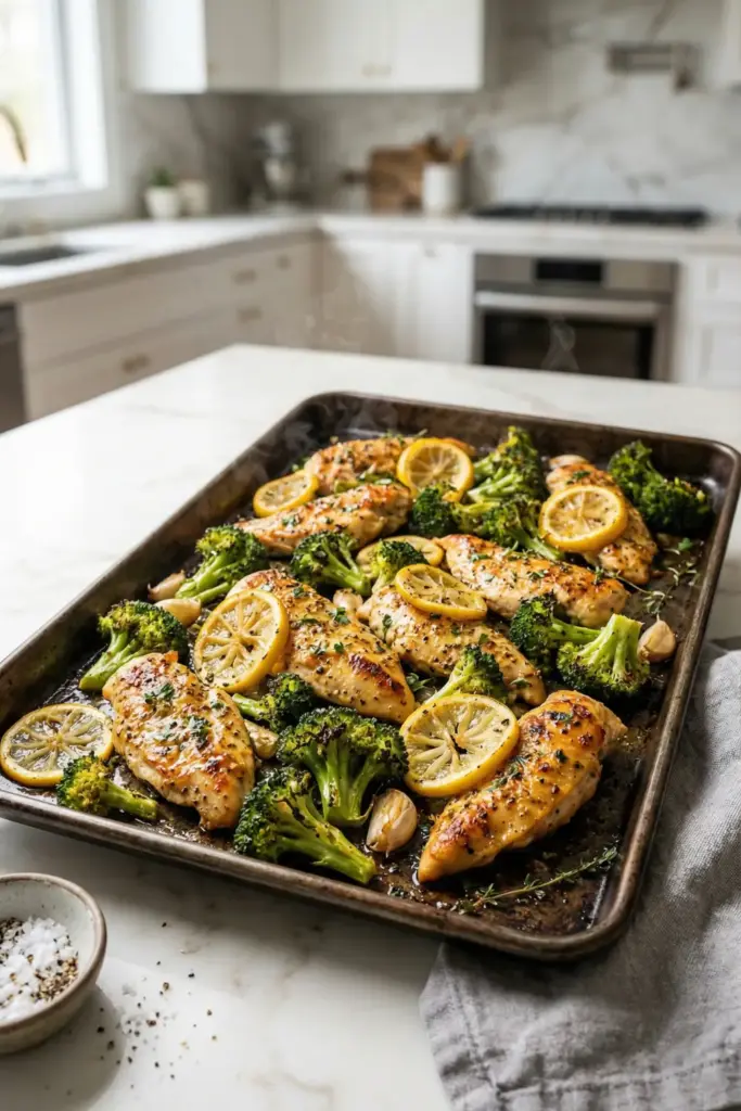 Lemon Pepper Sheet Pan Roast