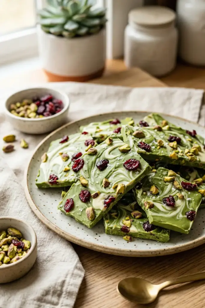 Matcha White Chocolate Bark