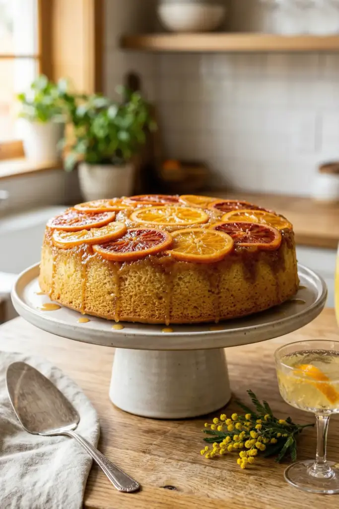 Mimosa Upside-Down Cake