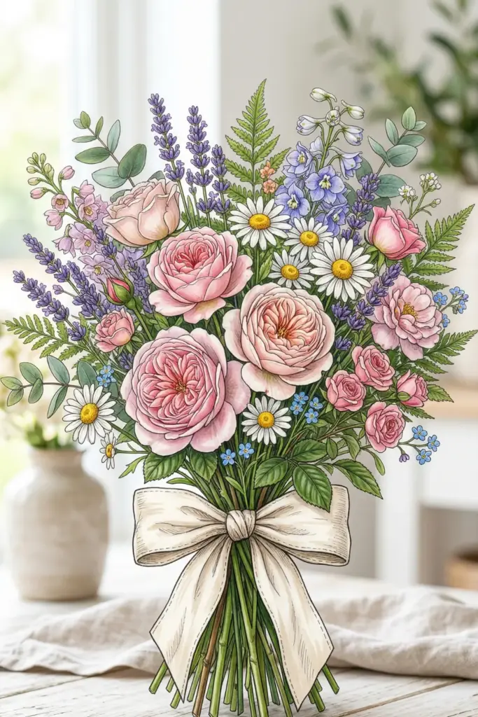 Mixed Media Bouquet