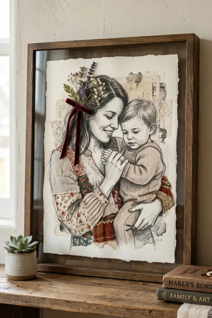 Mixed Media Collage Sketch