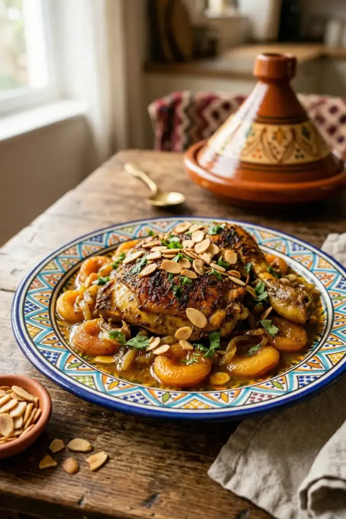 Moroccan Spiced Chicken with Apricots