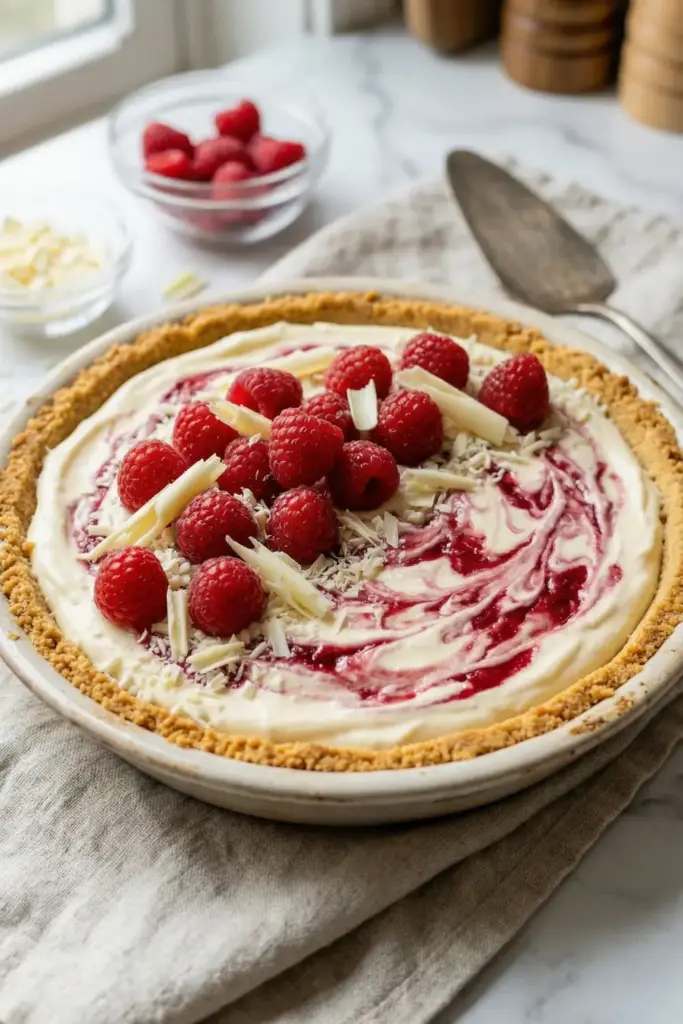 No-Bake White Chocolate Raspberry