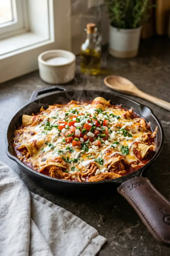 One-Pan Skillet Enchiladas