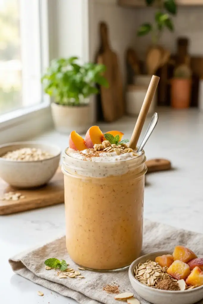 Peach Cobbler Smoothy