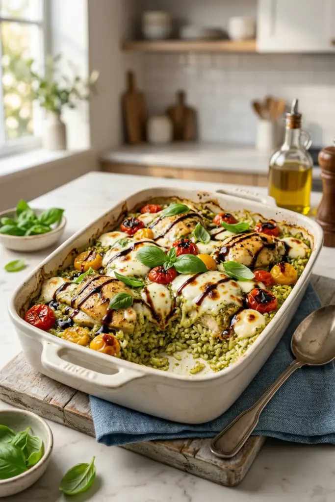 Pesto Caprese Chicken