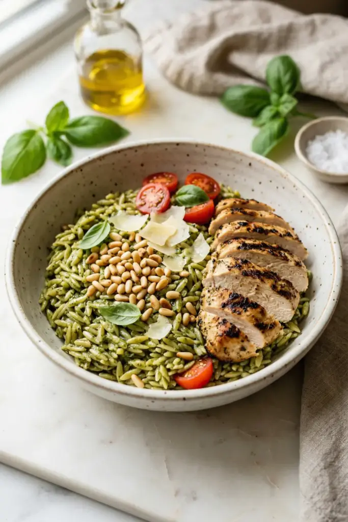 Pesto & Pine Nut Orzo
