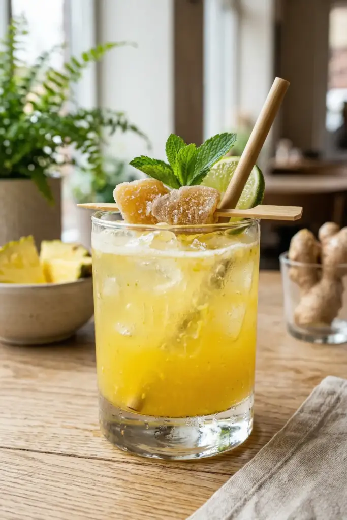 Pineapple Ginger "Zinger" (Mocktail)
