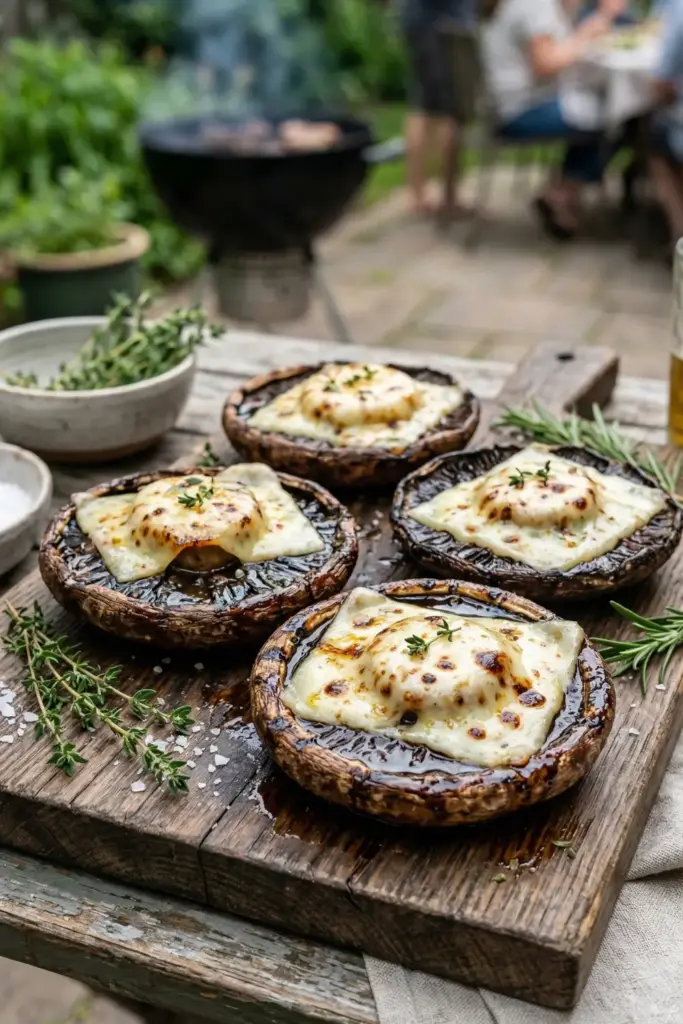 Balsamic Glazed Mushroom Caps
