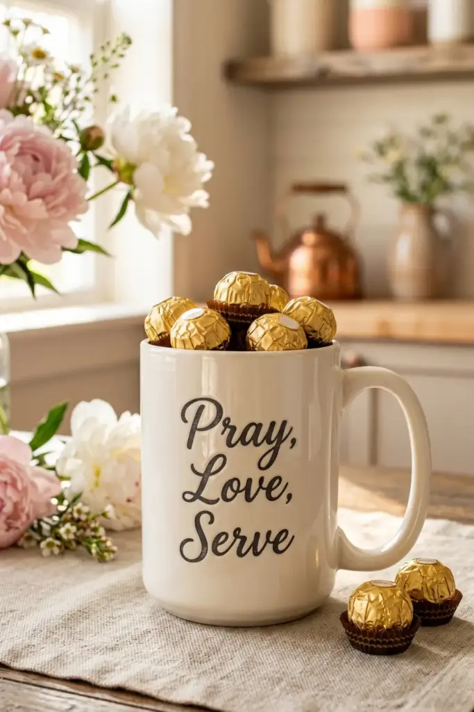 "Pray, Love, Serve" Inspirational Coffee Mug