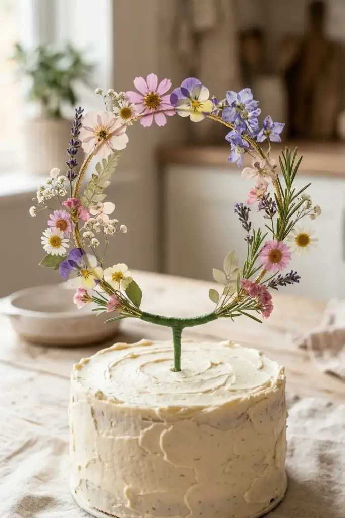 Pressed Flower Hoop