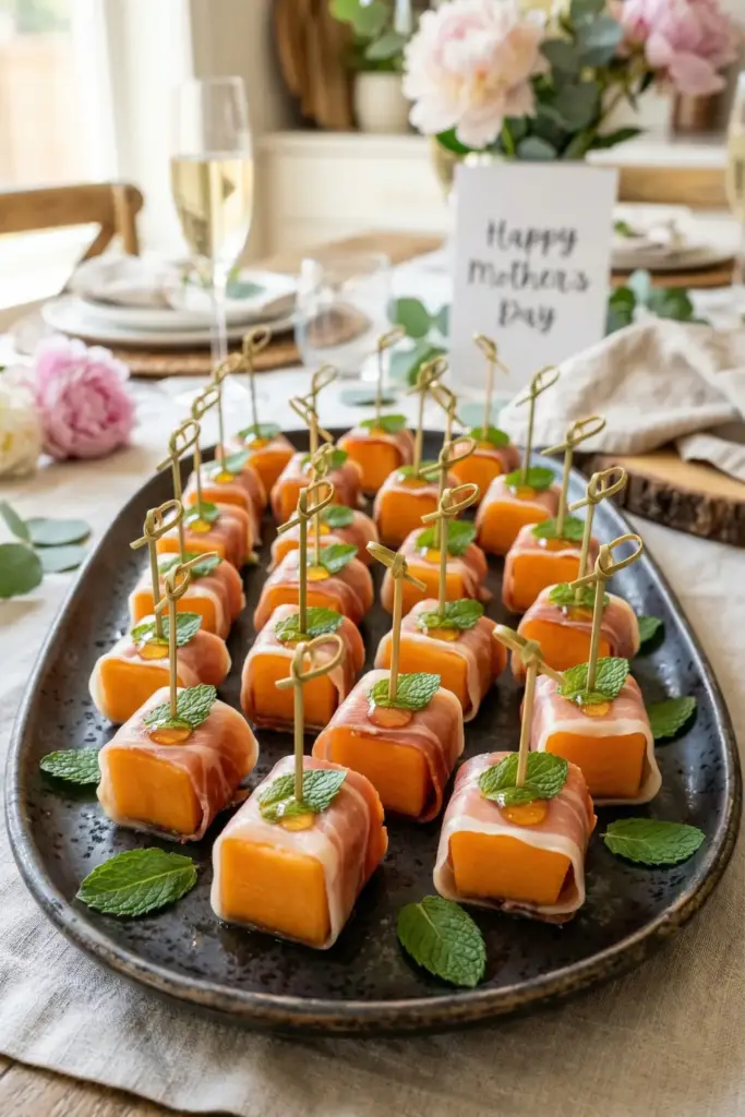 Prosciutto-Wrapped Melon Bites