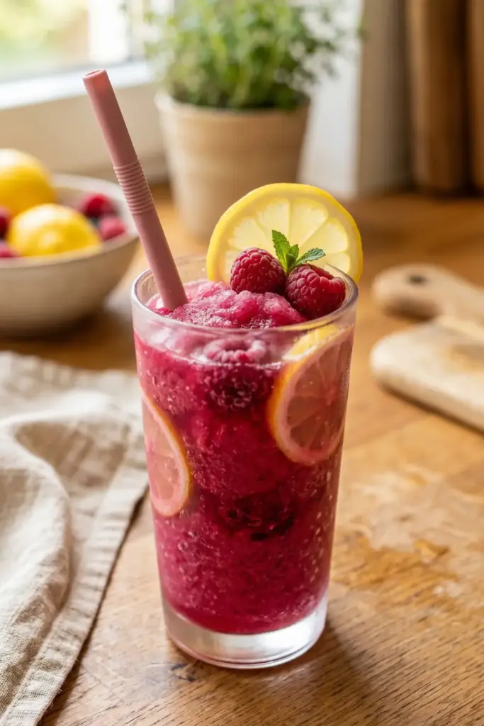 Raspberry Lemonade Slush