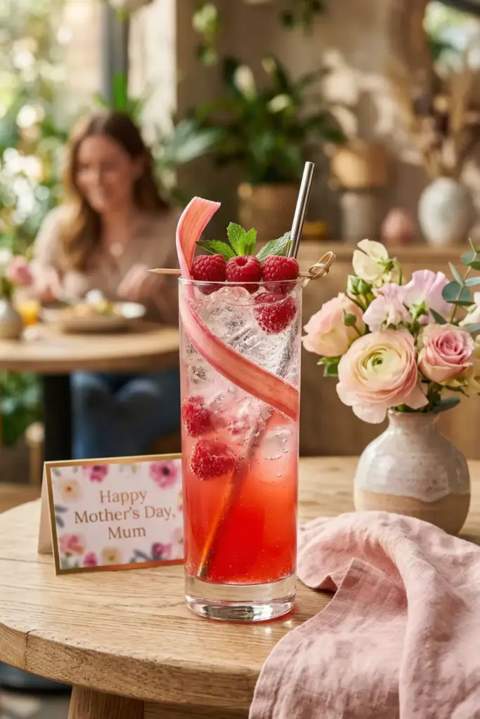 Raspberry & Rhubarb Collins
