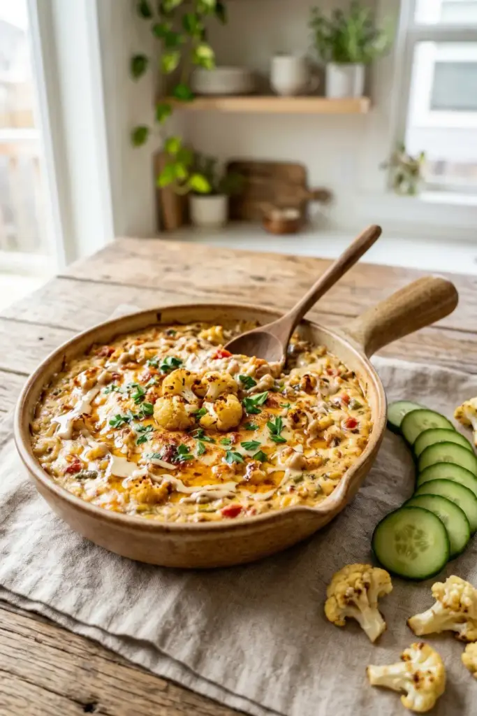 Roasted Cauliflower Rotel Dip