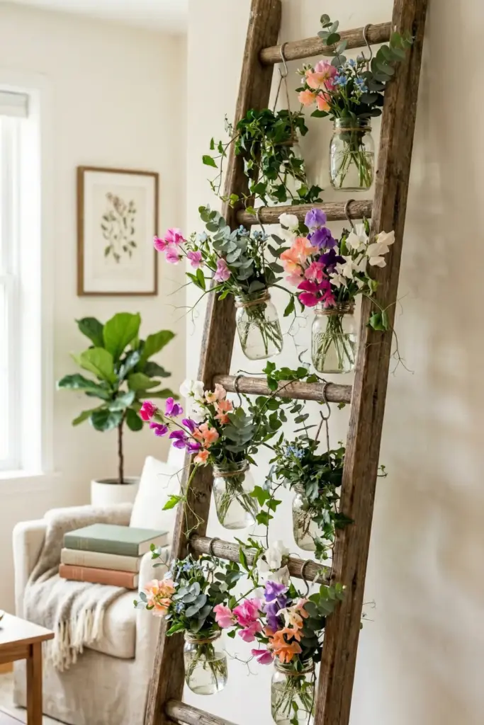 Rustic Ladder Display
