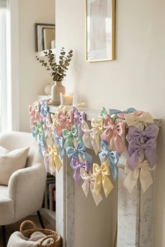 Satin Bow Garland