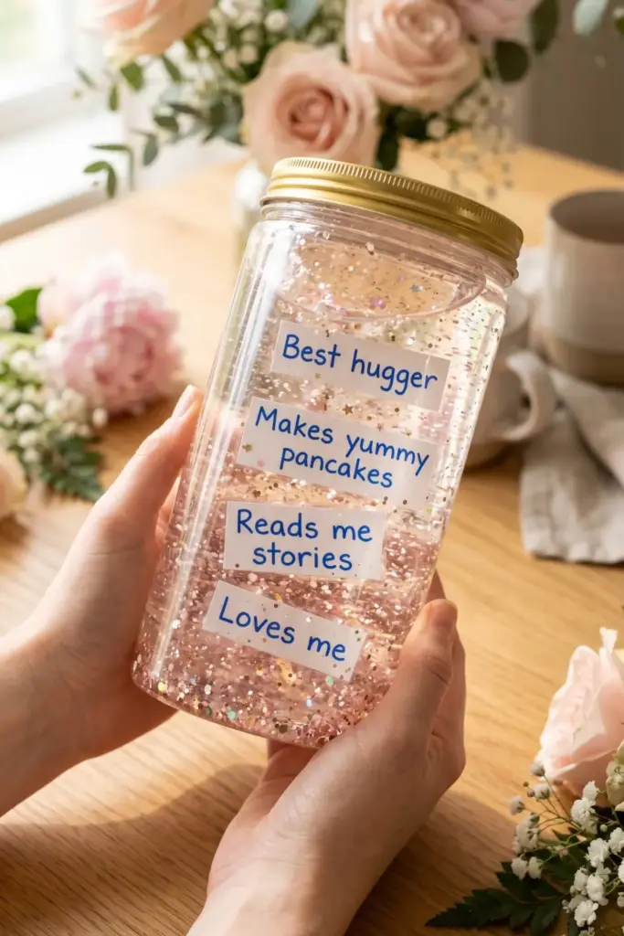 Sensory Jar “Reasons I Love Mom”