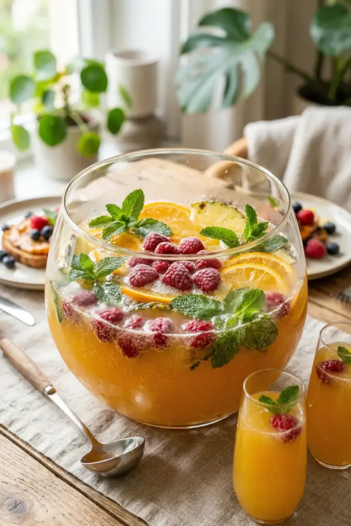 Sparkling Mimosa Mocktail/Cocktail Punch
