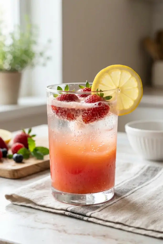 Strawberry Carrot Lemonade