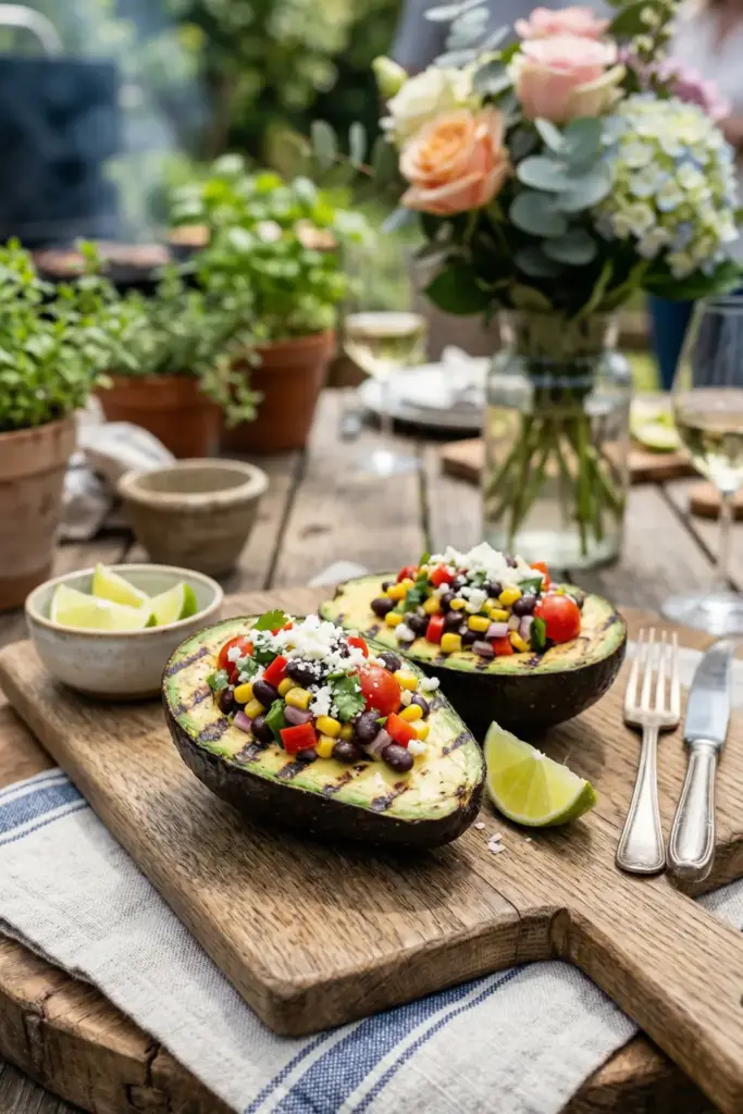 Stuffed Grilled Avocado Boats