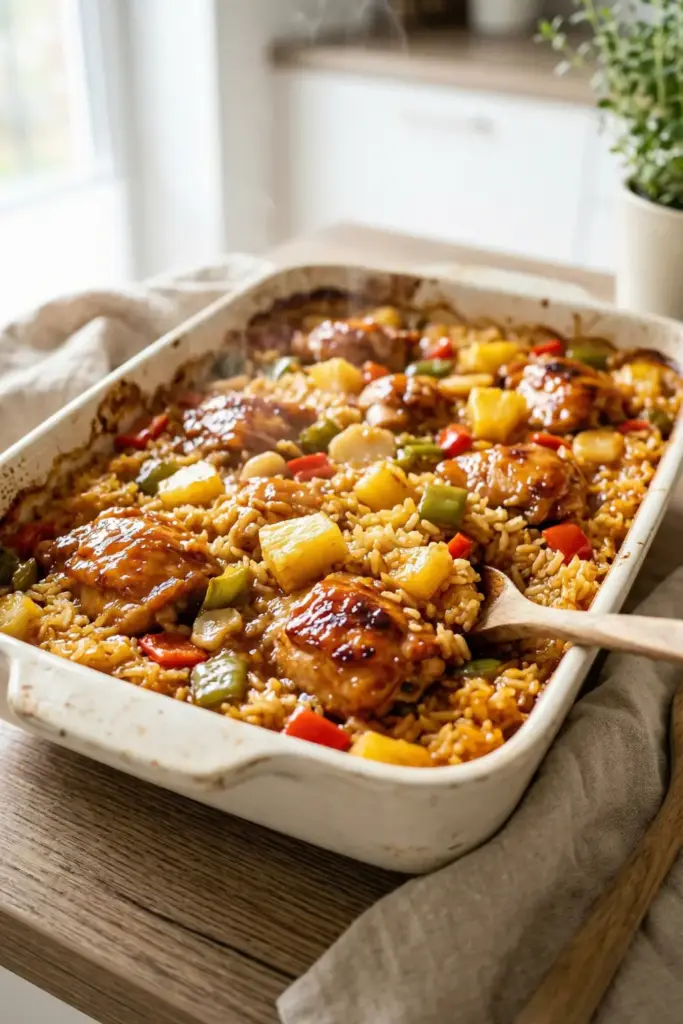 Sweet and Sour Chicken Bake