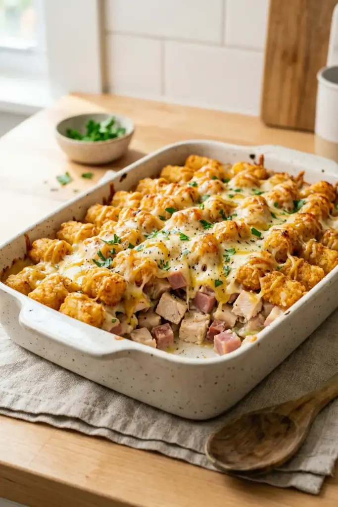 Tater Tot Cordon Casserole