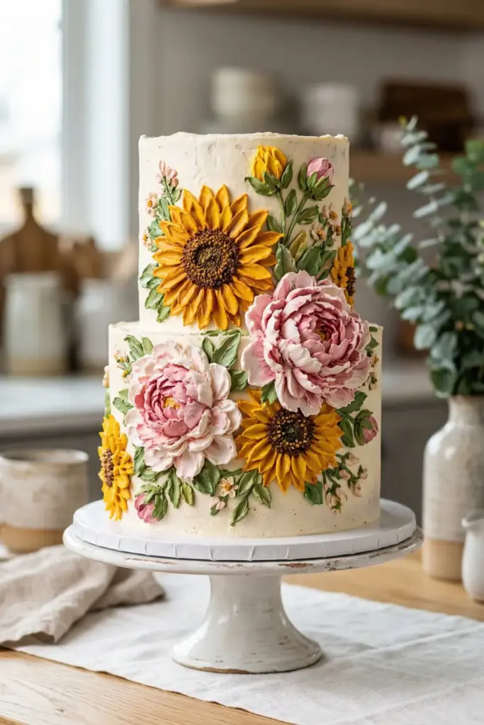 Textured Palette Knife Petals