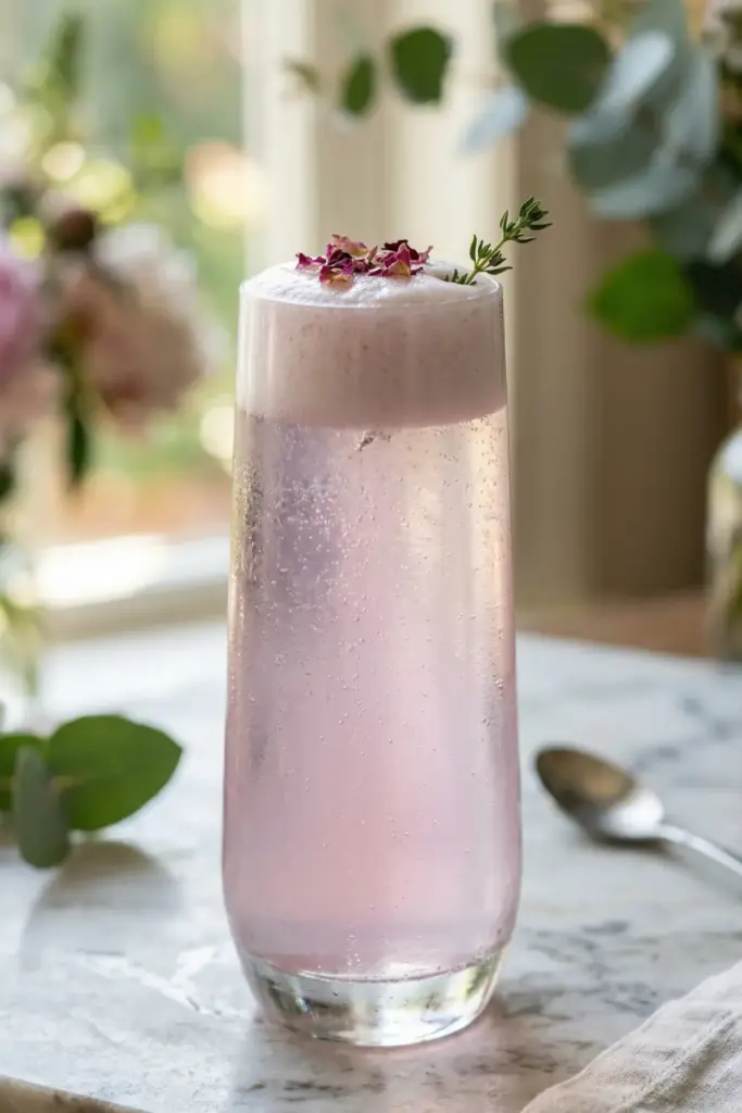 The Blushing Peony Gin Fizz