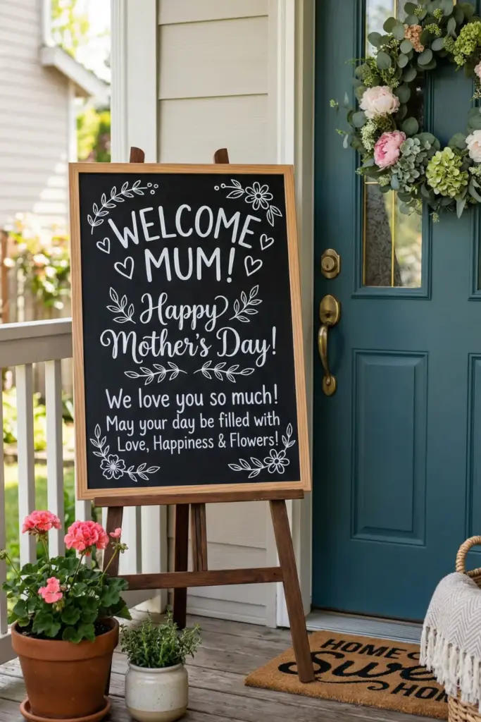 The Chalkboard Welcome Sign