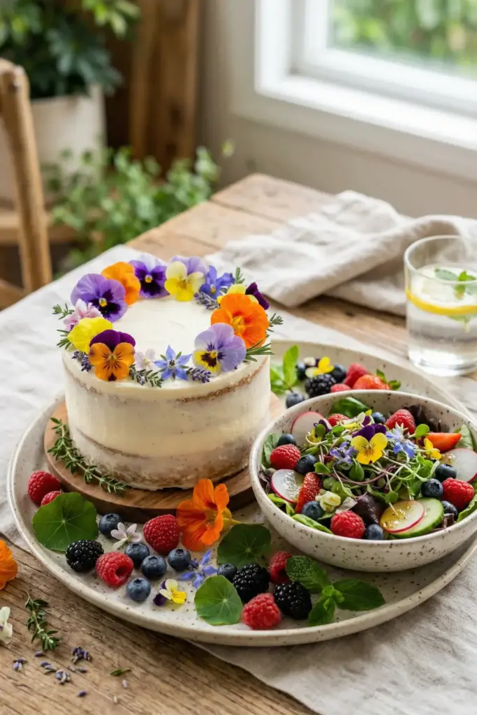The Edible Flower Platter