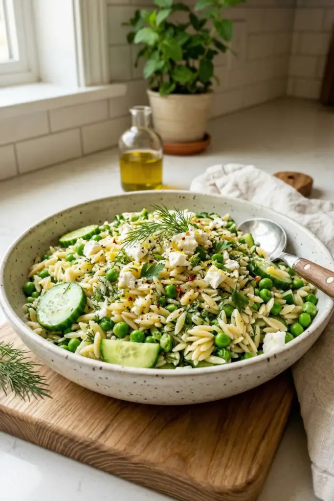 The "Everything" Spring Orzo Salad