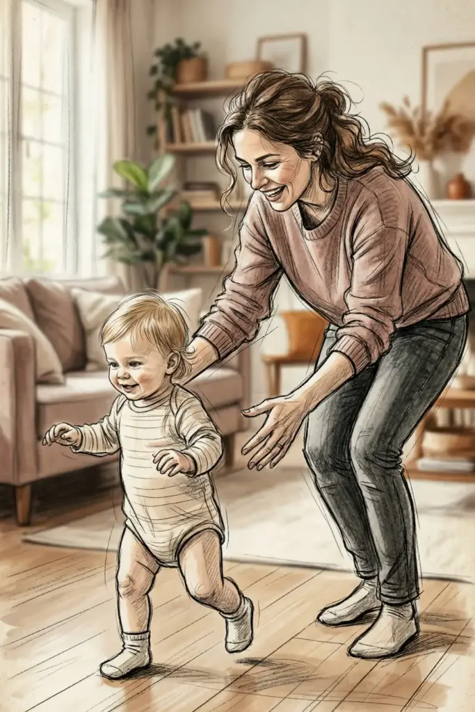 The "First Steps" Action Sketch