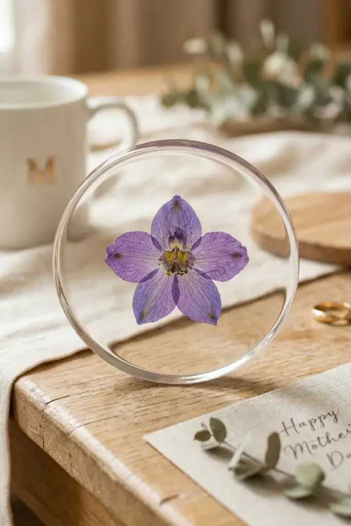 The "Flower Petal" Resin Coaster