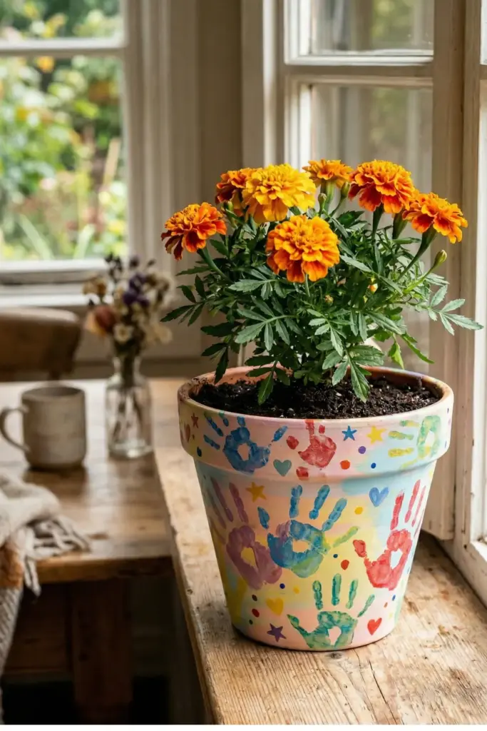 The "Hand-Picked" Flower Pot