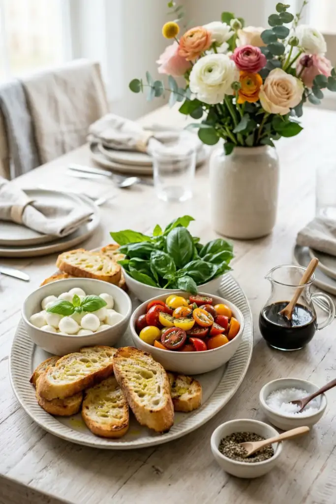 The Ultimate Caprese Crostini Bar