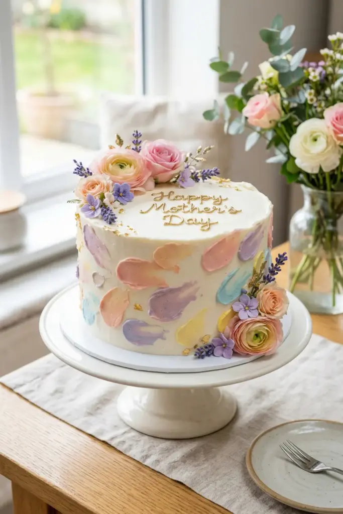 The Watercolor Buttercream Smear