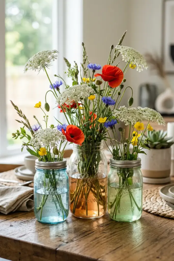 The "Wildflower" Mason Jar Trio
