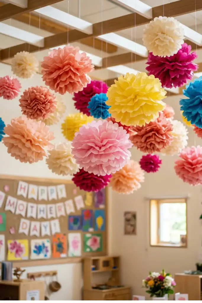 Tissue Paper Pompoms