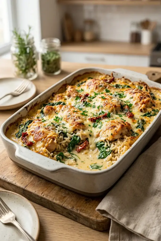 Tuscan Chicken and Rice