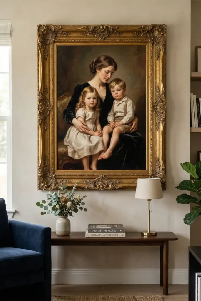 Vintage Oil Painting Style Digital Art