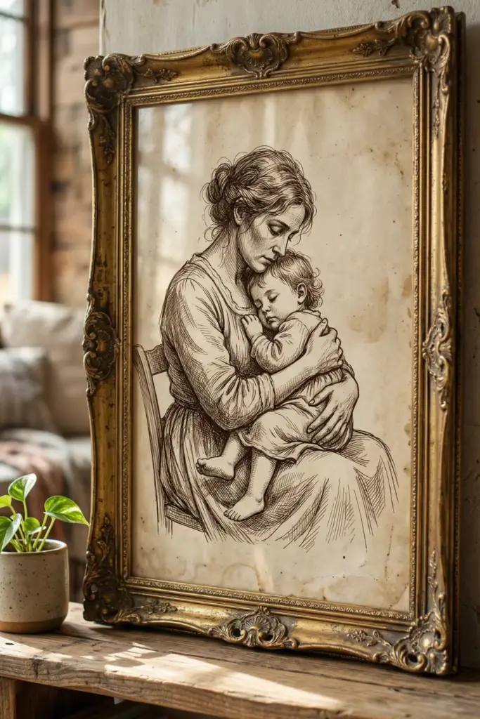 Vintage Sepia Ink Sketches