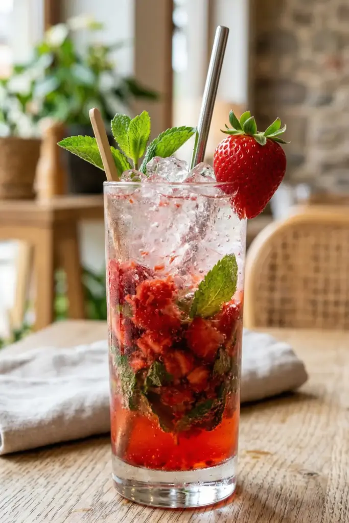 Virgin Strawberry Mojito