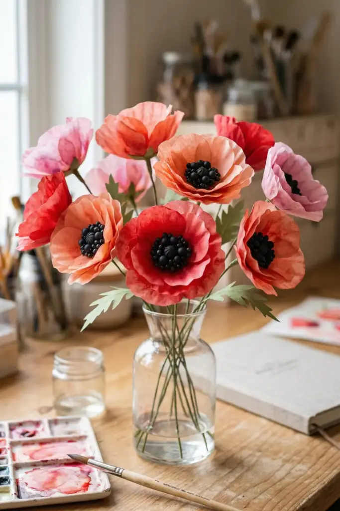 Watercolor Filter Poppies