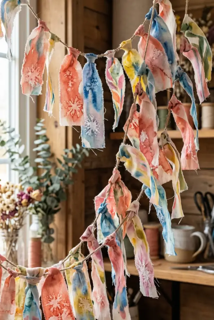 Watercolor Painted Cotton