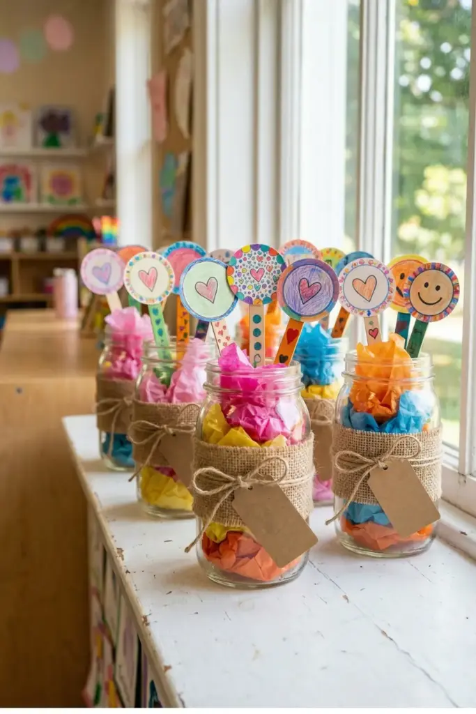 "Why I Love You" Mason Jar Centerpieces