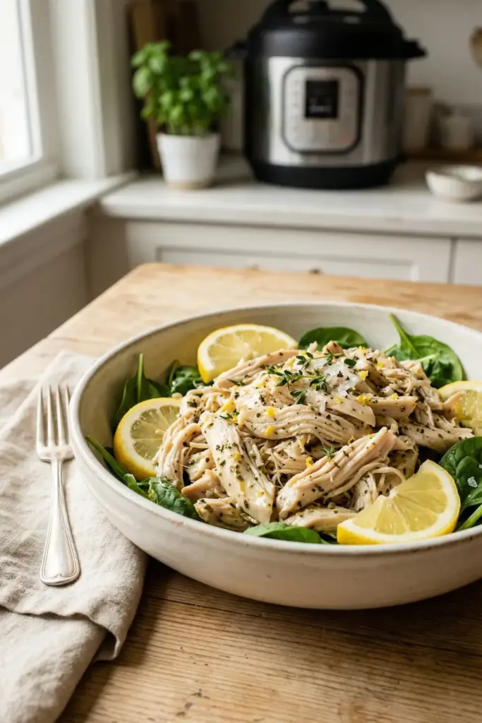 Zesty Lemon Herb Shredded Chicken